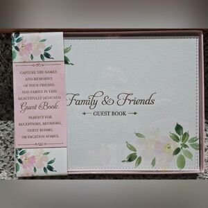 Floral Guest Book for Family & Friends